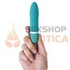 Vibrador de suave textura sumergible bcute celeste